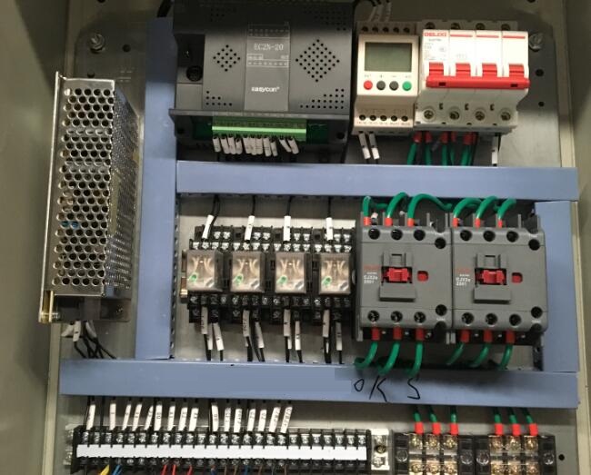 control panel of hydraulic guide rail lift