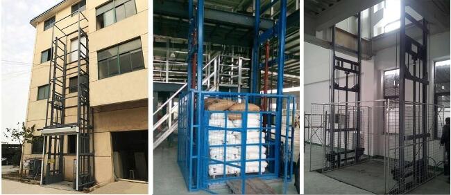 guide rail lift for warehouse