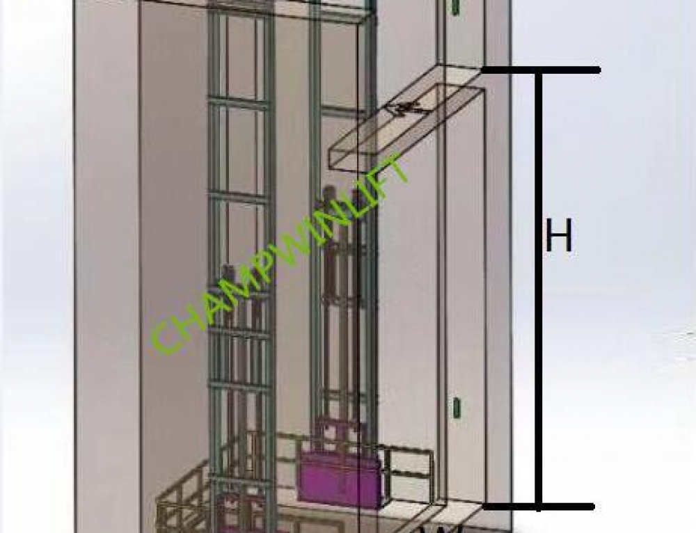 Hydraulic guide rail lift manufacture in China, freight elevator, cargo ...